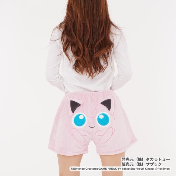 NWT Pokémon Pink Jigglypuff Plush Shorts - US Women’s Small - Picture 2 of 7